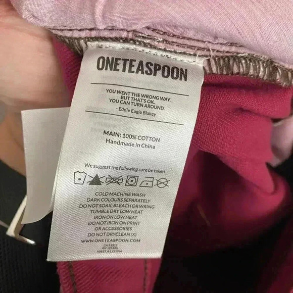 One Teaspoon Bordeaux Awesome Baggies Jeans 27 - Picture 10 of 16